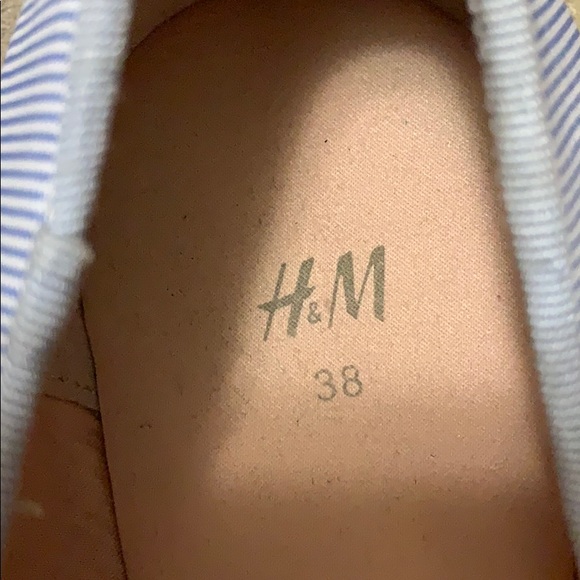 Blue and white striped flats comfortable - Picture 4 of 4